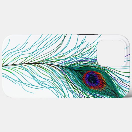 Hand getrokken Peacock Feathers Case-Mate iPhone Case (Achterkant (horizontaal))