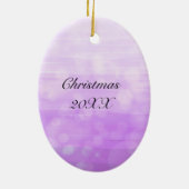 Hand getrokken Peacock Feathers Gepersonaliseerd Keramisch Ornament (Achterkant)