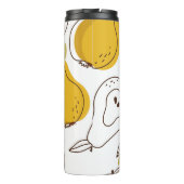 Hand getrokken peren decoratief behang thermosbeker (Achterkant)