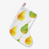 Hand getrokken peren, waterverf voedsel afbeelding kleine kerstsok (Voorkant (Hangend))