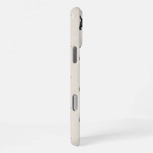 Hand getrokken Pet Portrait Schotse Terriër iPhone Hoesje (Rechterkant)