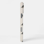 Hand getrokken Pet Portrait Sketch Longhair Teckel iPhone Hoesje (Rechterkant)