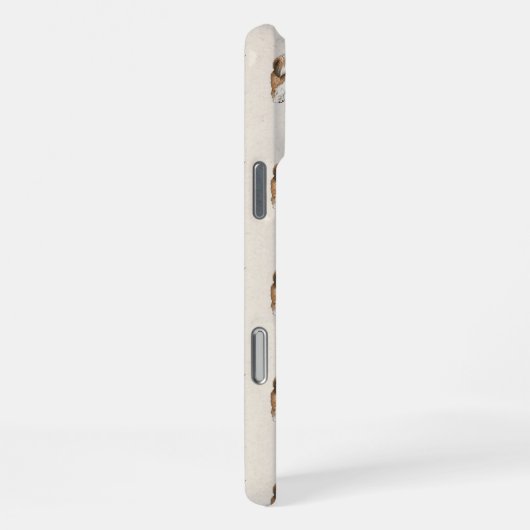 Hand getrokken Pet Portrait Waterverf Shih Tzu iPhone Hoesje (Rechterkant)