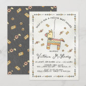 Hand getrokken Piñata Mexicaanse Fiesta Baby showe Kaart