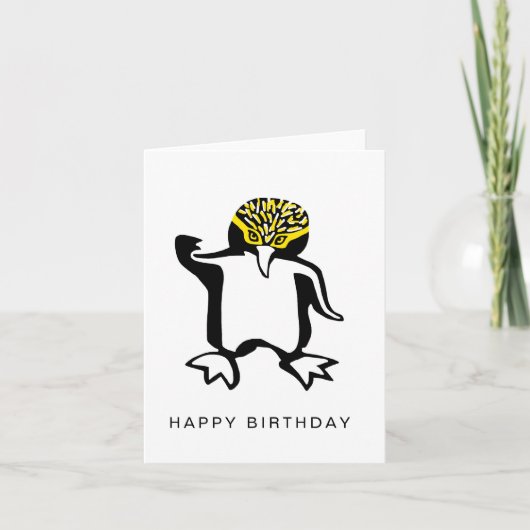 Hand getrokken PINGUÏN - Wildlife - Natuur Kaart (Voorkant)