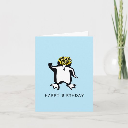 Hand getrokken - PINGUÏN - Wildlife - Natuur Kaart (Voorkant)