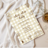 Hand getrokken Pizza Baby shower Uitnodiging grill