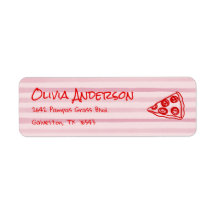 Hand getrokken Pizza Roze Ciao Baby Baby shower