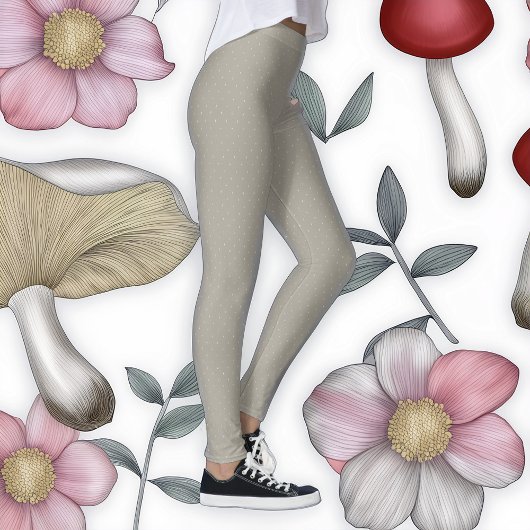 Hand getrokken polka punten besneeuwde Leggings