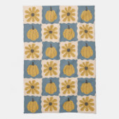 Hand getrokken Pompoen Check Print Keuken Handdoek (Verticaal)