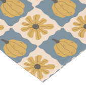 Hand getrokken pompoen controleren Print Table Run Lange Tafelloper (Hoek)