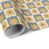 Hand getrokken pompoen controleren Print Wrapping Cadeaupapier (Rol Hoek)