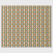 Hand getrokken Pompoen & Leaf Wrapping Paper Roll Cadeaupapier (Vlak)