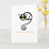 Hand getrokken POSSUM - Wildlife - Natuur - Austra Kaart (Gele Bloem)