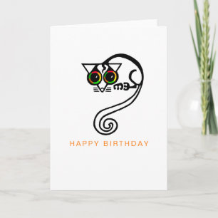 Hand getrokken POSSUM - Wildlife - Natuur - Austra Kaart