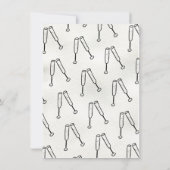 Hand getrokken Proost Champagne Verlovingsfeest Kaart (Achterkant)