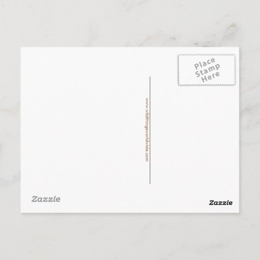 Hand getrokken QUOKKA - buideldier - Bedreigd dier Briefkaart (Achterkant)