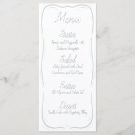 Hand getrokken Rand Gestreept Wedding Menu