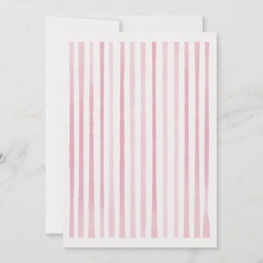 Hand getrokken Red Pizza Special Delivery Baby sho Bedankkaart (Achterkant)