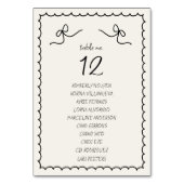 Hand getrokken Retro Franse bruiloft Zitting Grafi Kaart (Voorkant)