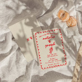 Hand getrokken retro funky unieke eigenzinnige bru kaart