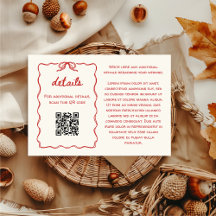 Hand getrokken retro schets rood bruiloft details