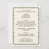 Hand getrokken retro unieke eigenzinnige alles in kaart (Achterkant)