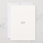 Hand getrokken ringen Doodle moderne bruiloft Save The Date (Achterkant)