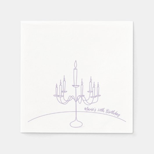 Hand getrokken Rococo Soft Renaissance Coquette Pa Servet (Voorkant)