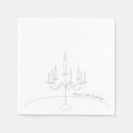 Hand getrokken Rococo Soft Renaissance Coquette Pa Servet (Voorkant)