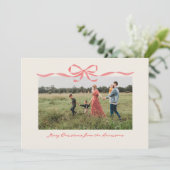 Hand getrokken rode boog grens vakantie Kaart (Staand voorkant)