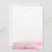 Hand getrokken rode boog sterren harten Baby showe Kaart (Achterkant)