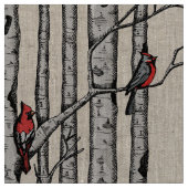 Hand getrokken rode kardinalen neergestreken op be stof (Close Up)