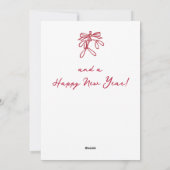 Hand getrokken rode kerst Kaart (Achterkant)