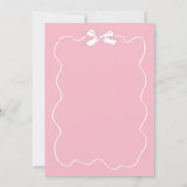 Hand getrokken roze Poppin Bottles Baby shower Kaart (Achterkant)