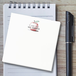 Hand getrokken Schattige plezier Red Apple Teacher Post-it® Notes