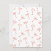 Hand getrokken schets de avond voor repetitie dine kaart (Achterkant)