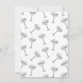 Hand getrokken schets de avond voor repetitie dine kaart (Achterkant)