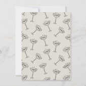 Hand getrokken schets de avond voor repetitie dine kaart (Achterkant)