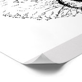 Hand getrokken schets dierlijke portretten poster (Hoek)