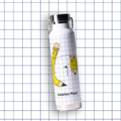 Hand getrokken schoolbenodigdheden potlood waterfles