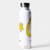 Hand getrokken schoolbenodigdheden potlood waterfles (Links)