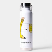 Hand getrokken schoolbenodigdheden potlood waterfles (Voorkant)