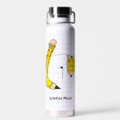 Hand getrokken schoolbenodigdheden potlood waterfles (Achterkant)