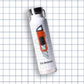 Hand getrokken schoolbenodigdheden snijder waterfles