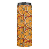 Hand getrokken Sinaasappels: naadloos Thermosbeker (Achterkant)