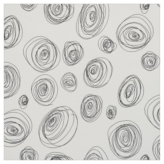 Hand getrokken spiraal stof (Swatch)