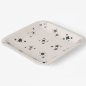 Hand getrokken sprankelende ster Borden Papieren Bordje (Gebogen)