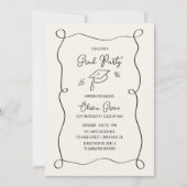 Hand getrokken Squiggle Lijst Afstuderen Kaart (Voorkant)