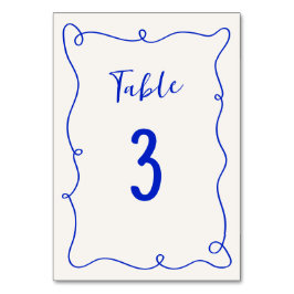 Hand getrokken Squiggle Lijst bruiloft Kaart